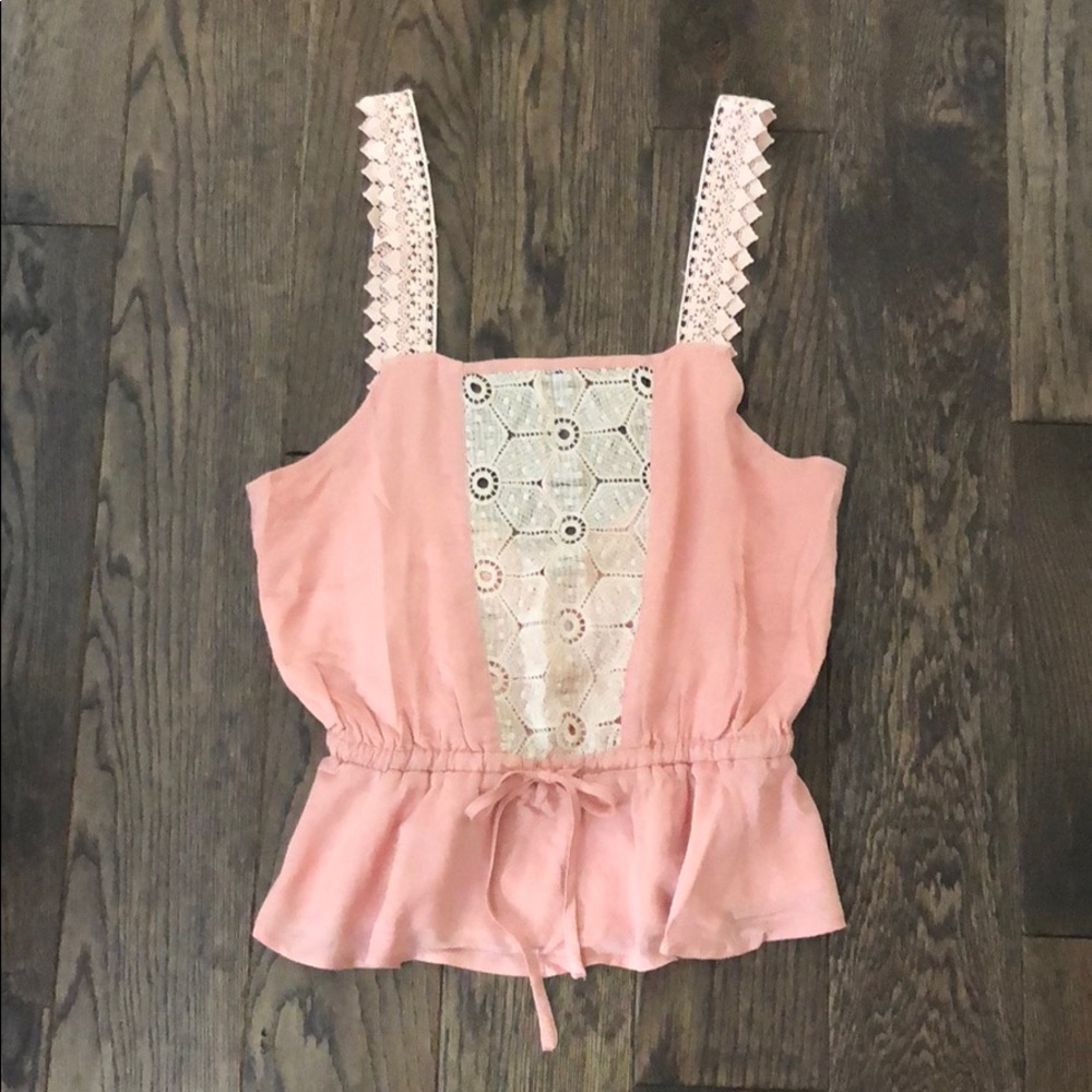 NWT lace strap top